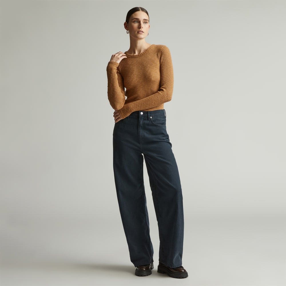 The Cozy Rib Long-Sleeve Tee | Cappuccino