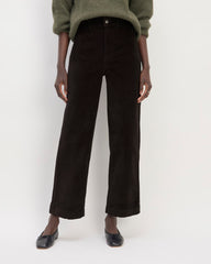 The Corduroy Wide-Leg Pant | Black