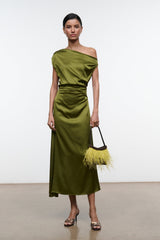 PHARE SILK DRESS | PEAR