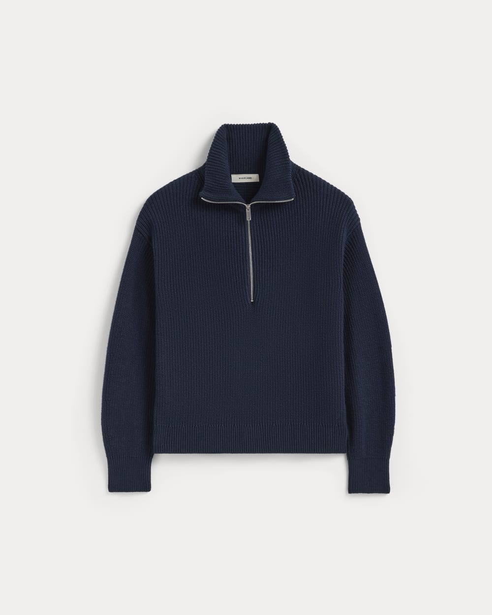 The Half-Zip in Everyday Cotton | Navy