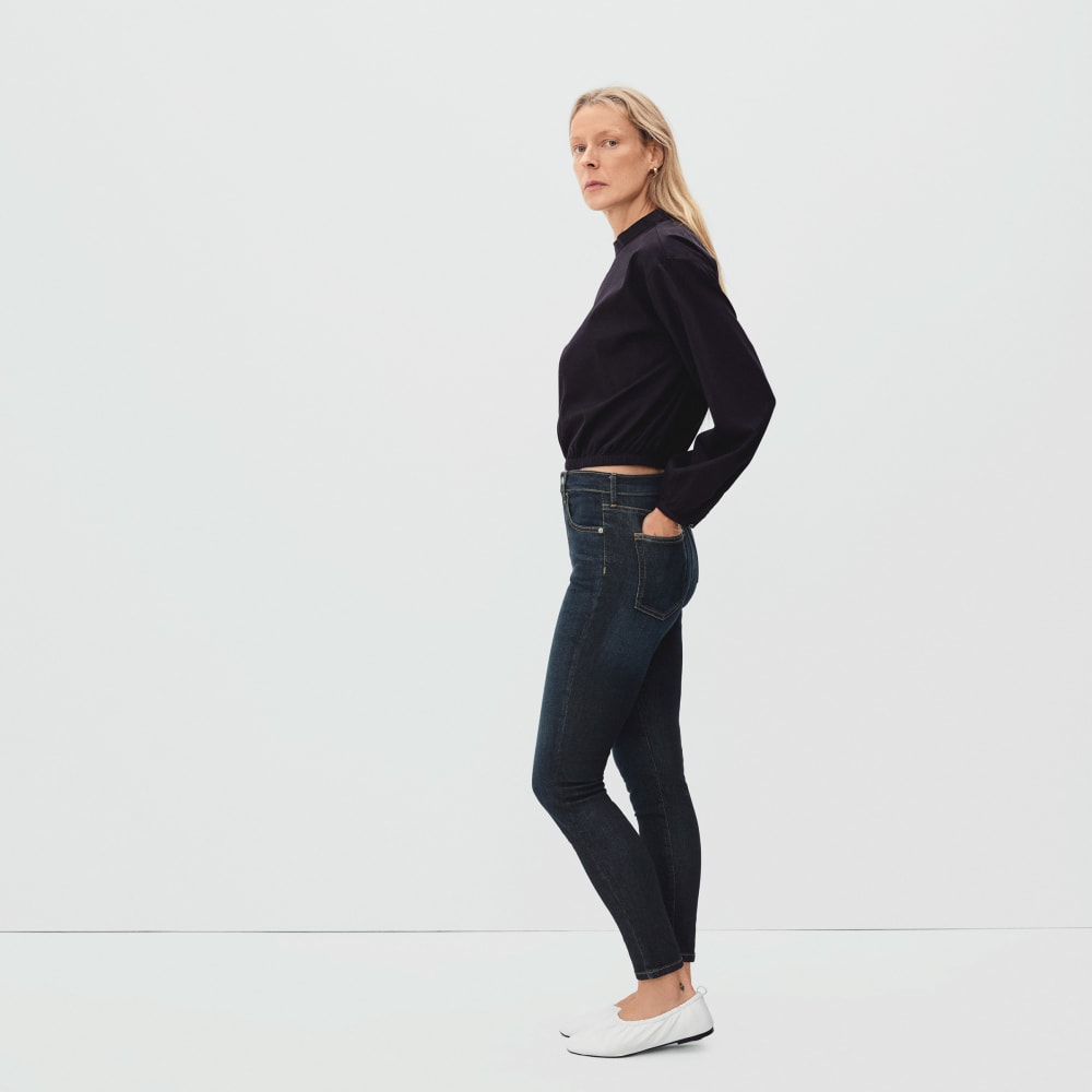 The Authentic Stretch High-Rise Skinny | Deep Indigo | 28.5" Inseam