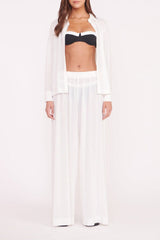 Marza Coverup Pant | White