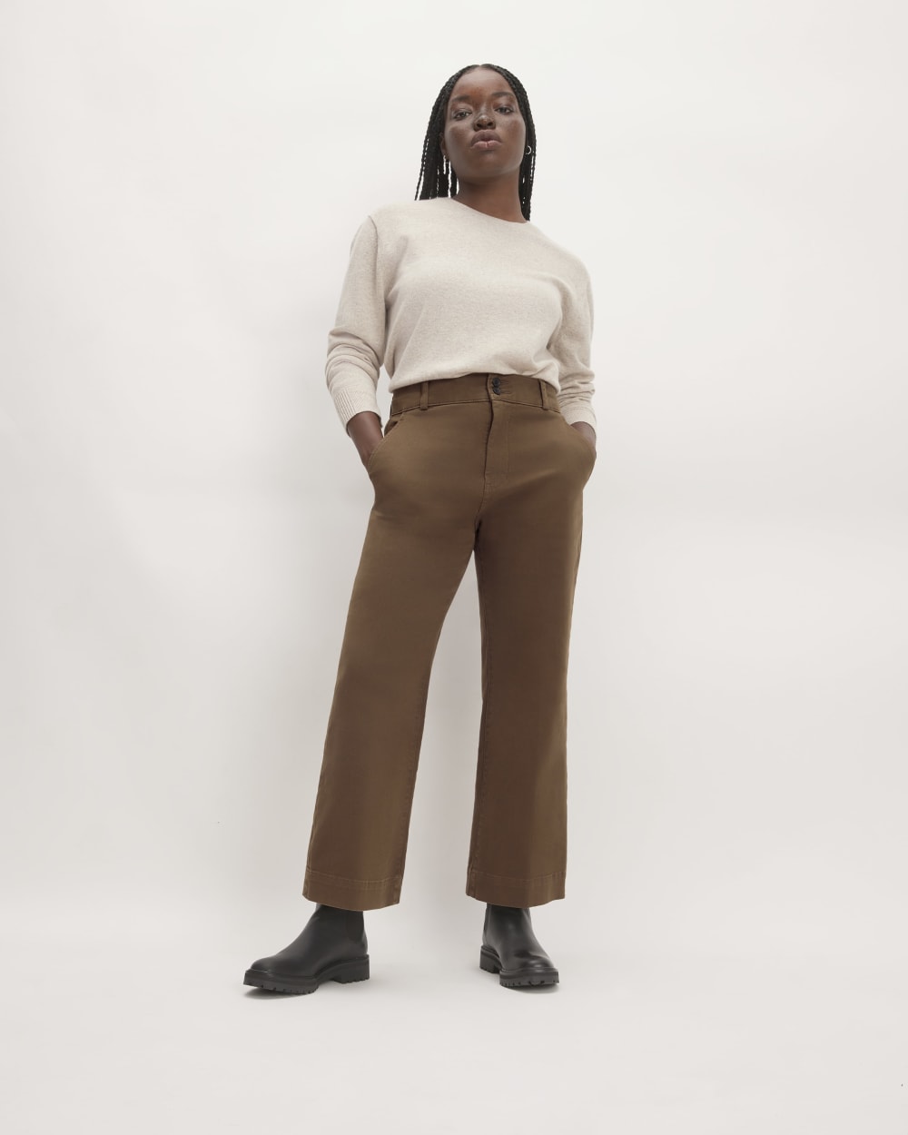 The Organic Kick Flare Pant | Cocoa