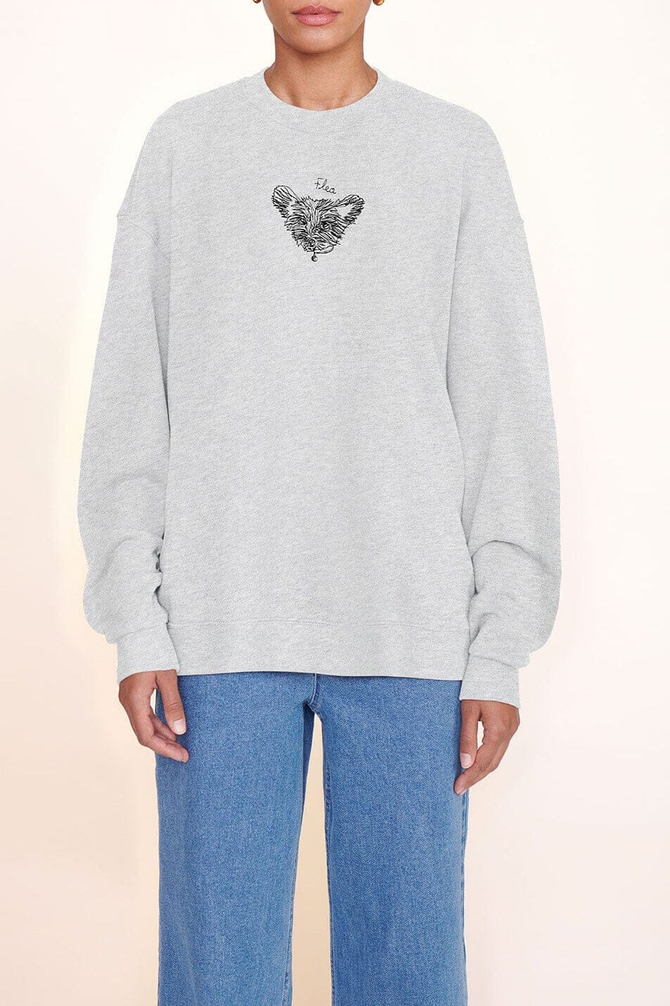 Custom STAUD x C.Bonz Oversized Sweatshirt | Grey