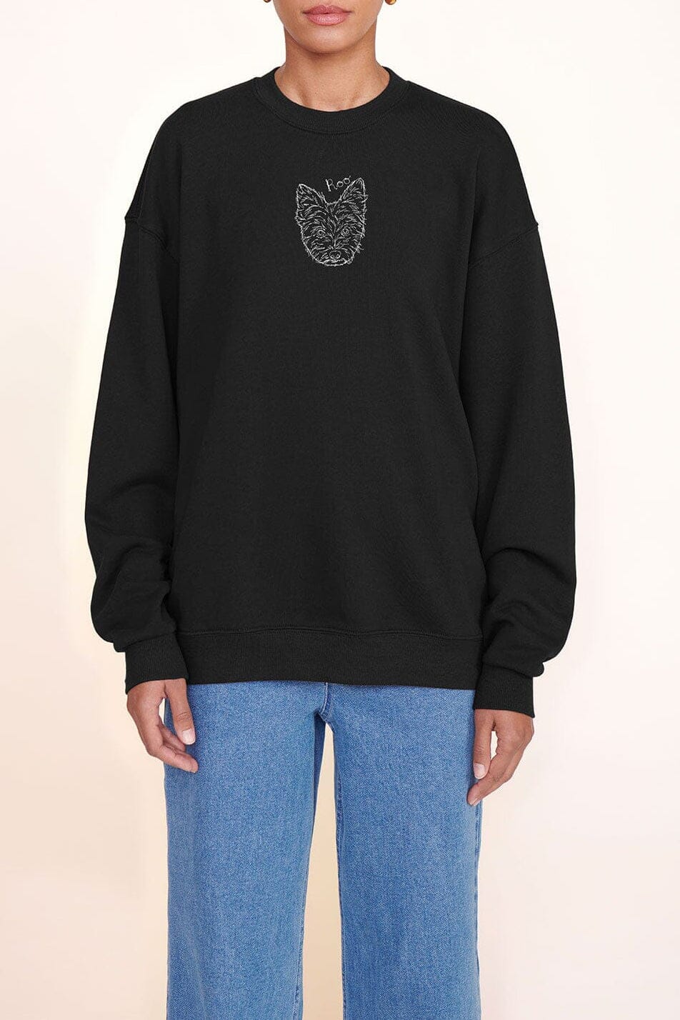 Custom STAUD x C.Bonz Oversized Sweatshirt | Black