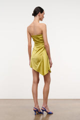ADRIANA SILK DRESS | CITRON