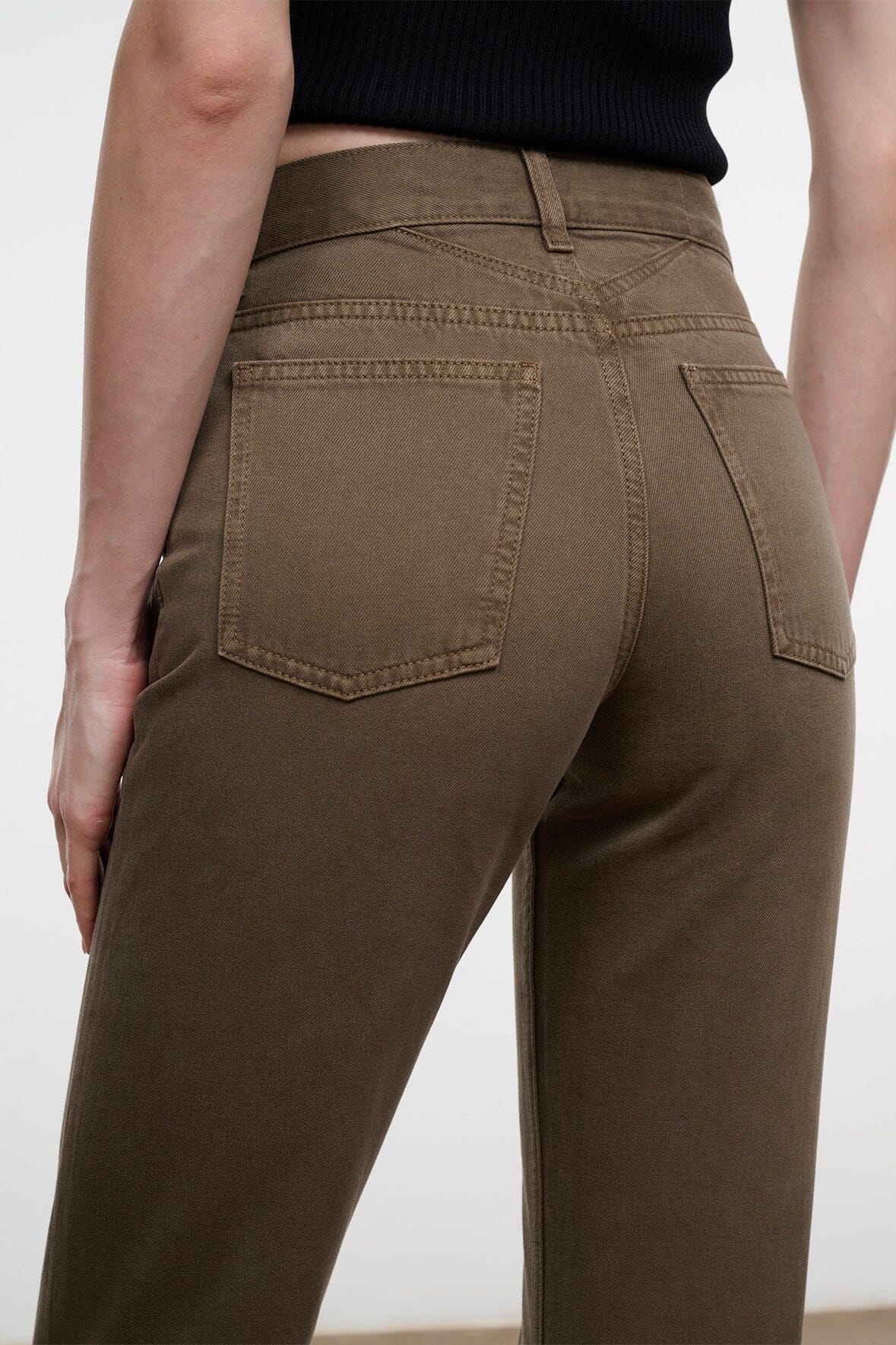 TEDDY STRAIGHT JEAN | GREIGE