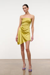 ADRIANA SILK DRESS | CITRON