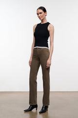 TEDDY STRAIGHT JEAN | GREIGE