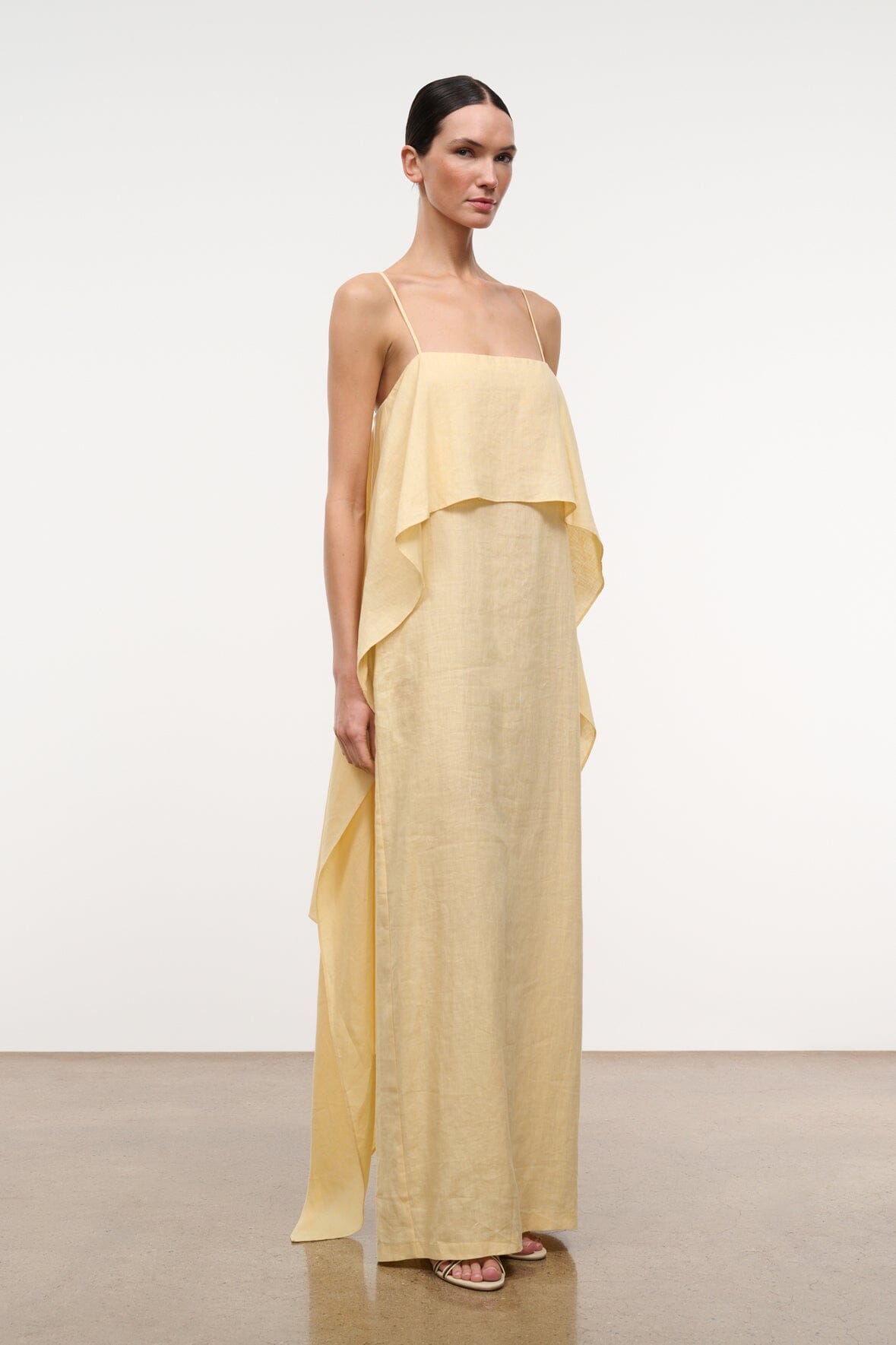 VALENCIA LINEN DRESS | BUTTER