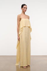 VALENCIA LINEN DRESS | BUTTER