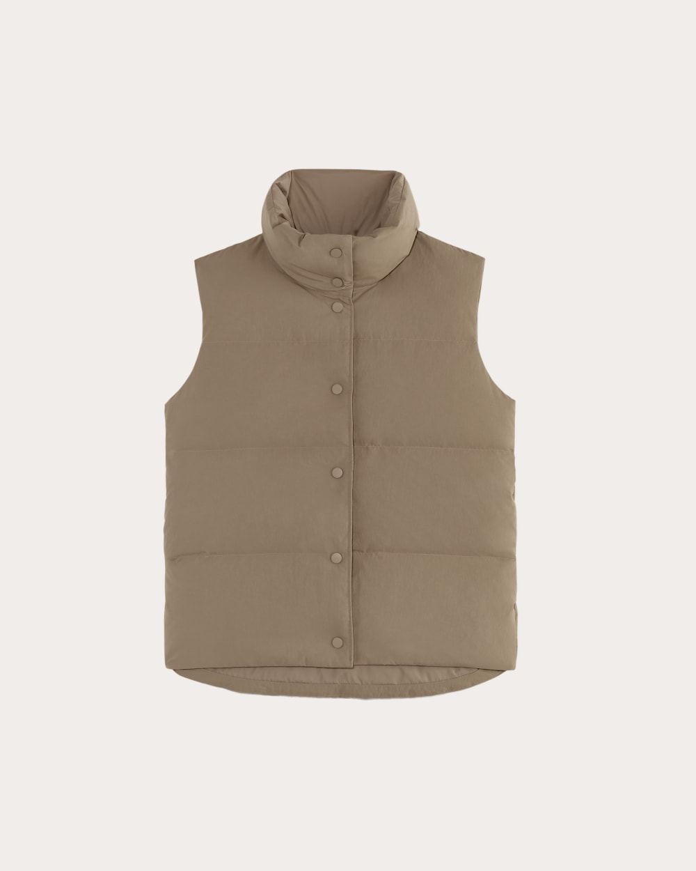 The Puffer Vest | Taupe Grey