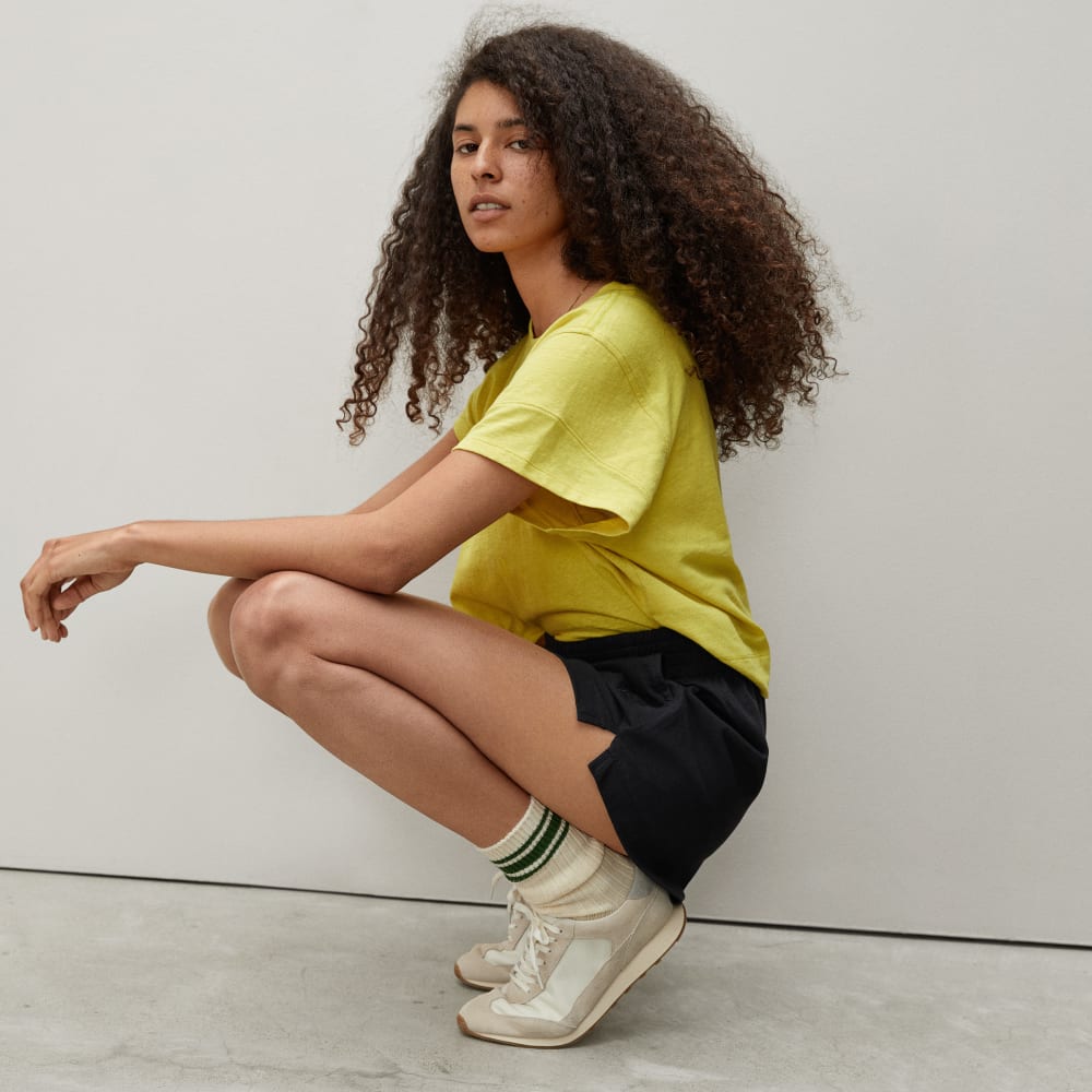 The Retro Jersey Short | Black