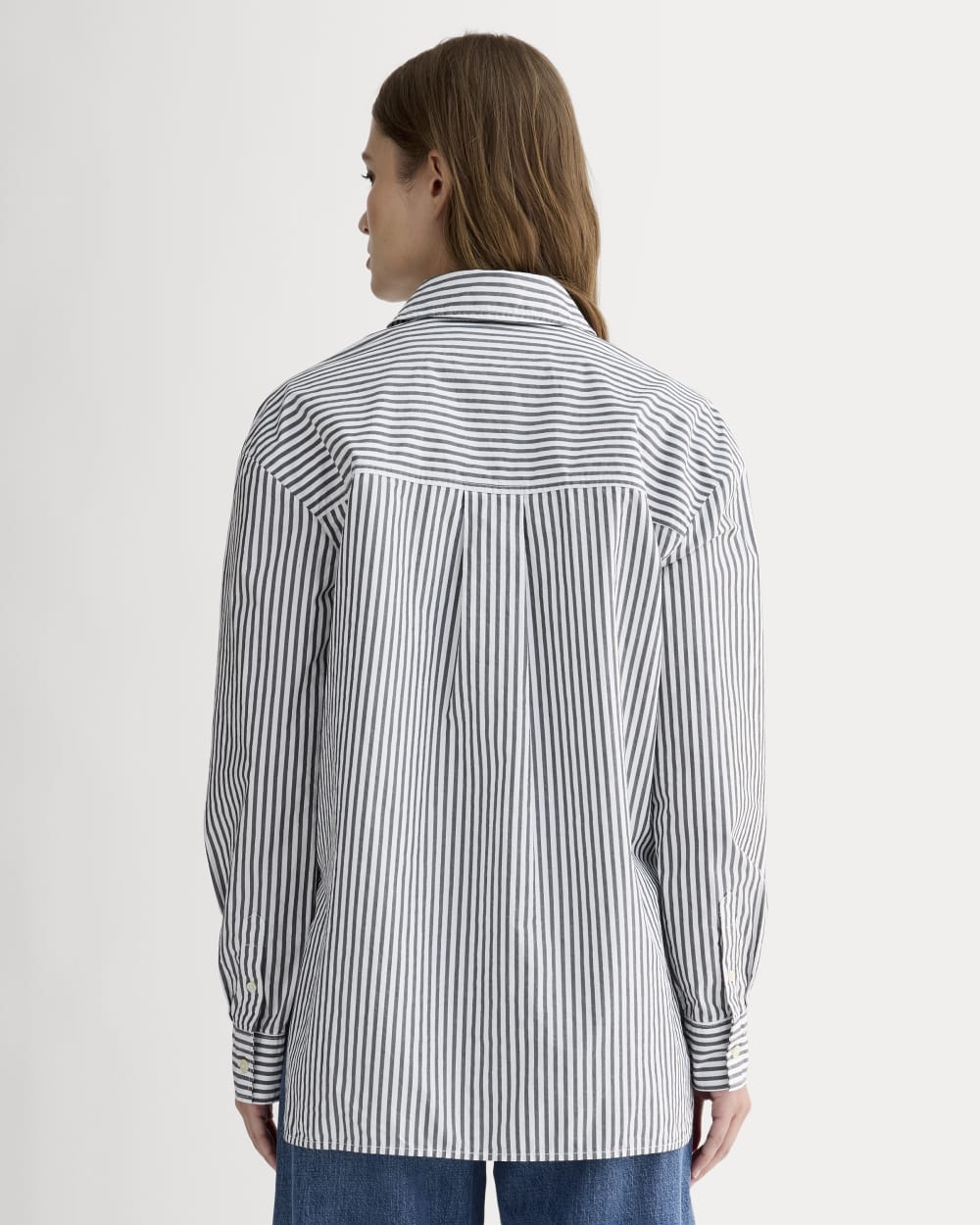 The Boyfriend Shirt in Ultrasoft Cotton | Optic White / Black