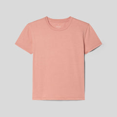 The Box-Cut Tee in Essential Cotton | Light Rose | No Pocket