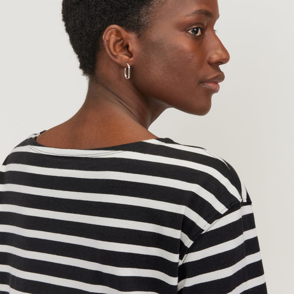 The Mariner Dress | Black / Canvas Tan