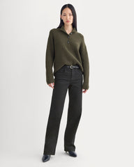 The Cocoon Henley in Wool Cashmere | Heather Beech