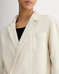 The Denim Chore Blazer | Garment-Dyed Sand