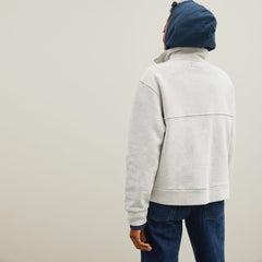 The Track Half-Zip | Light Heather Grey