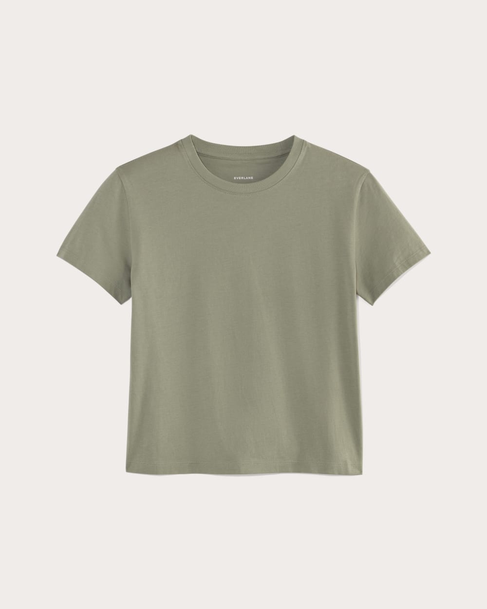 The Box-Cut Tee in Essential Cotton | Sage Green | No Pocket