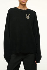 Custom STAUD x C.Bonz Serrano Cashmere Sweater | Black