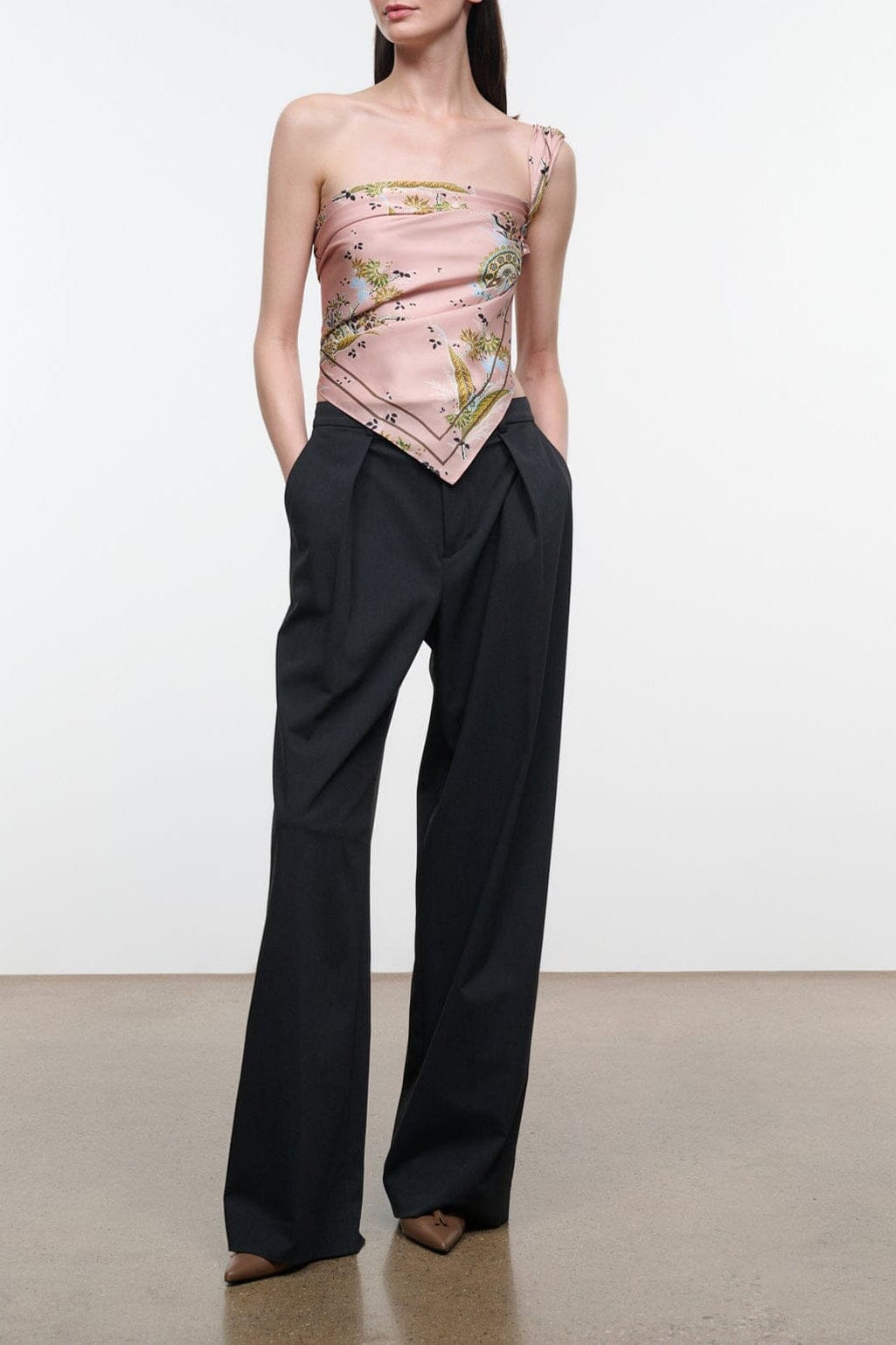 Cecile Silk Scarf | Tapestry Rose
