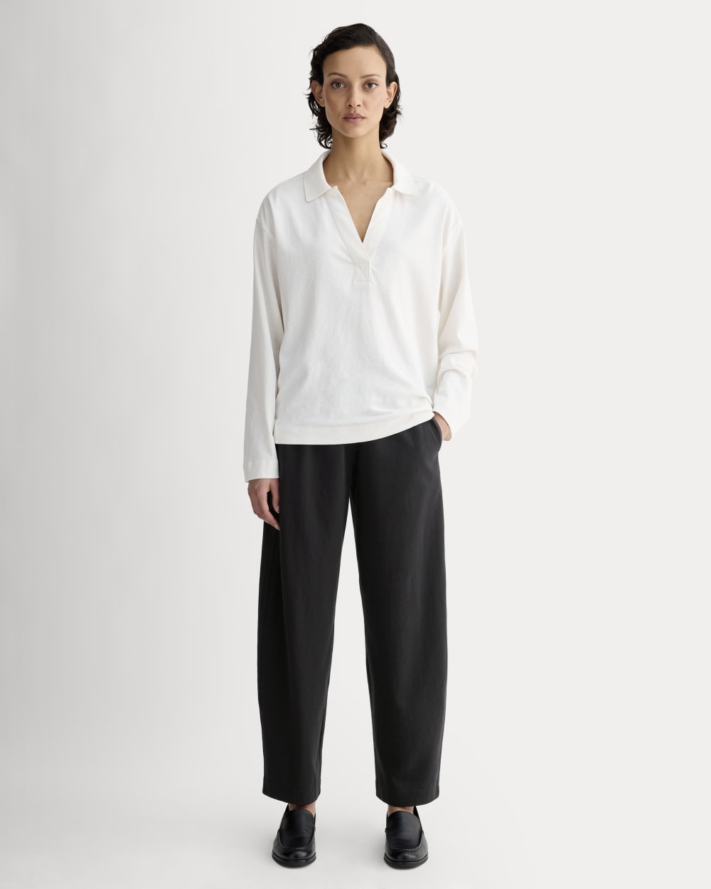 The Off-Duty Barrel Pant | Black