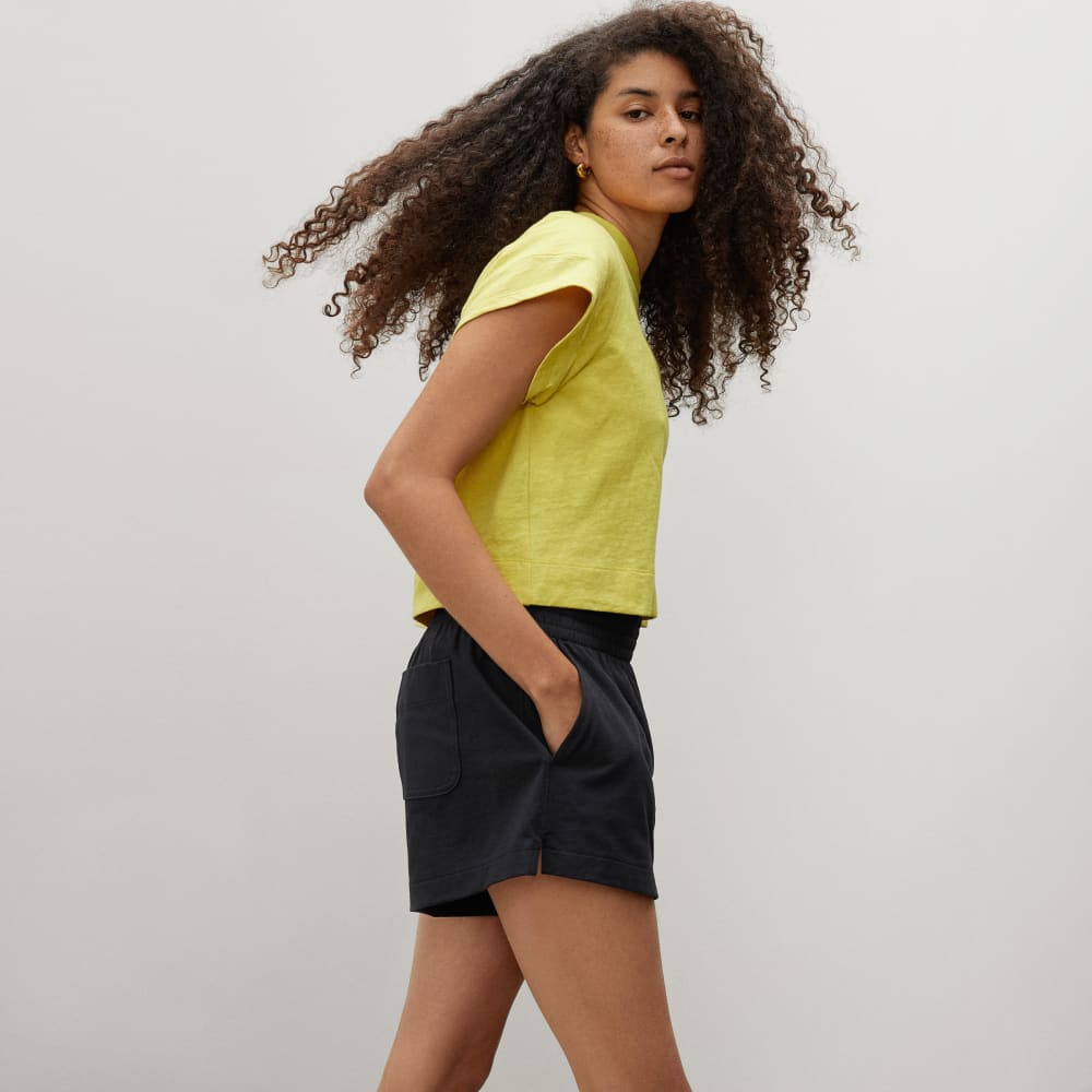 The Retro Jersey Short | Black