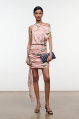 ATHENA SILK DRESS | TAPESTRY ROSE