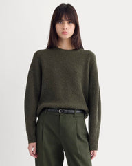 The Cocoon Crew in Wool Cashmere | Heather Beech