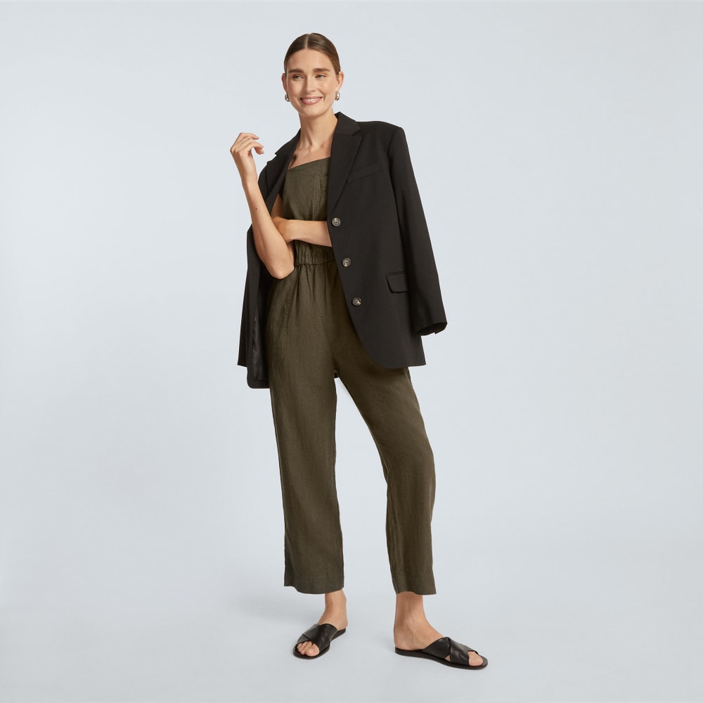The Linen Shoestring Jumpsuit | Beech