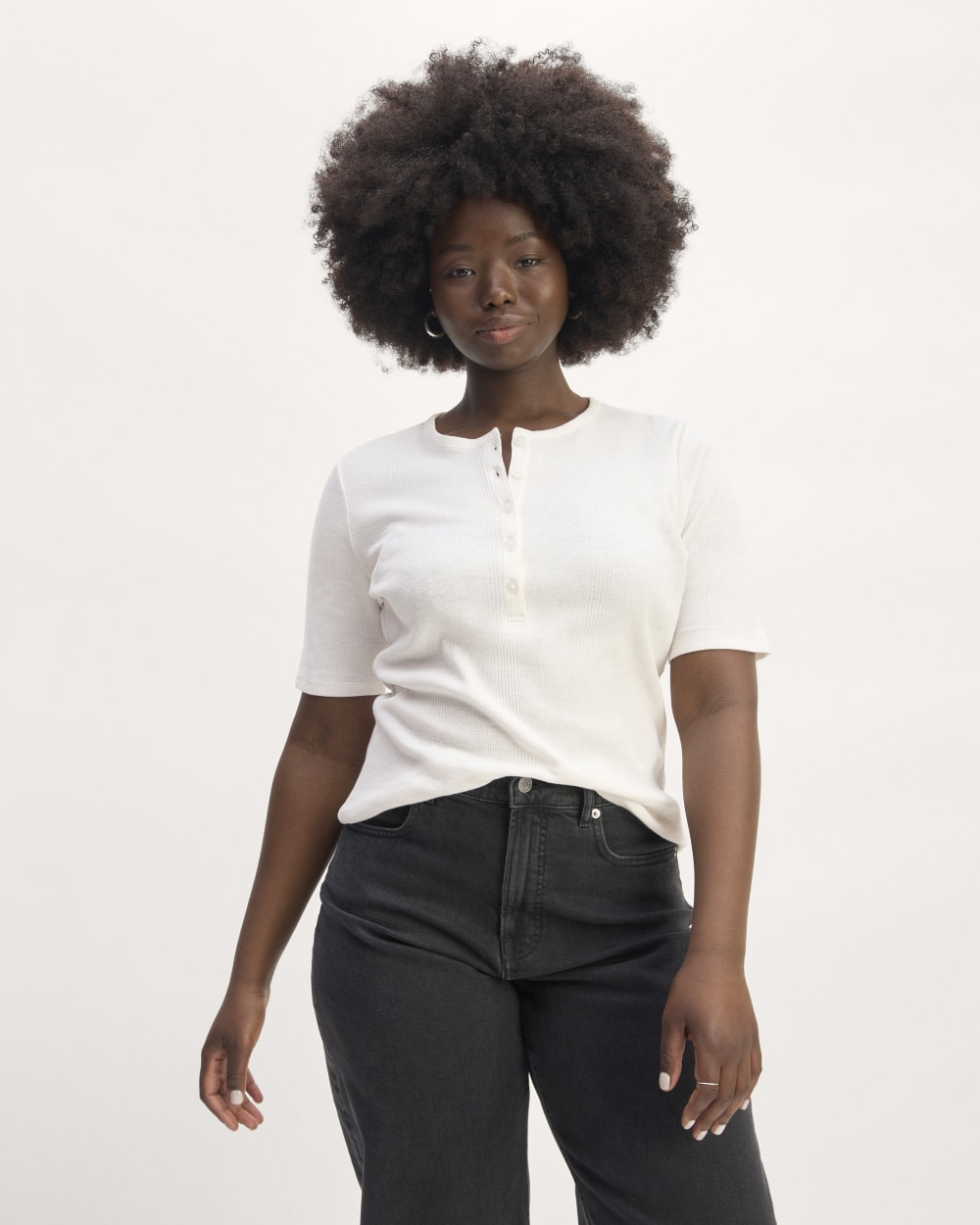 The Vintage Rib Henley | Bone