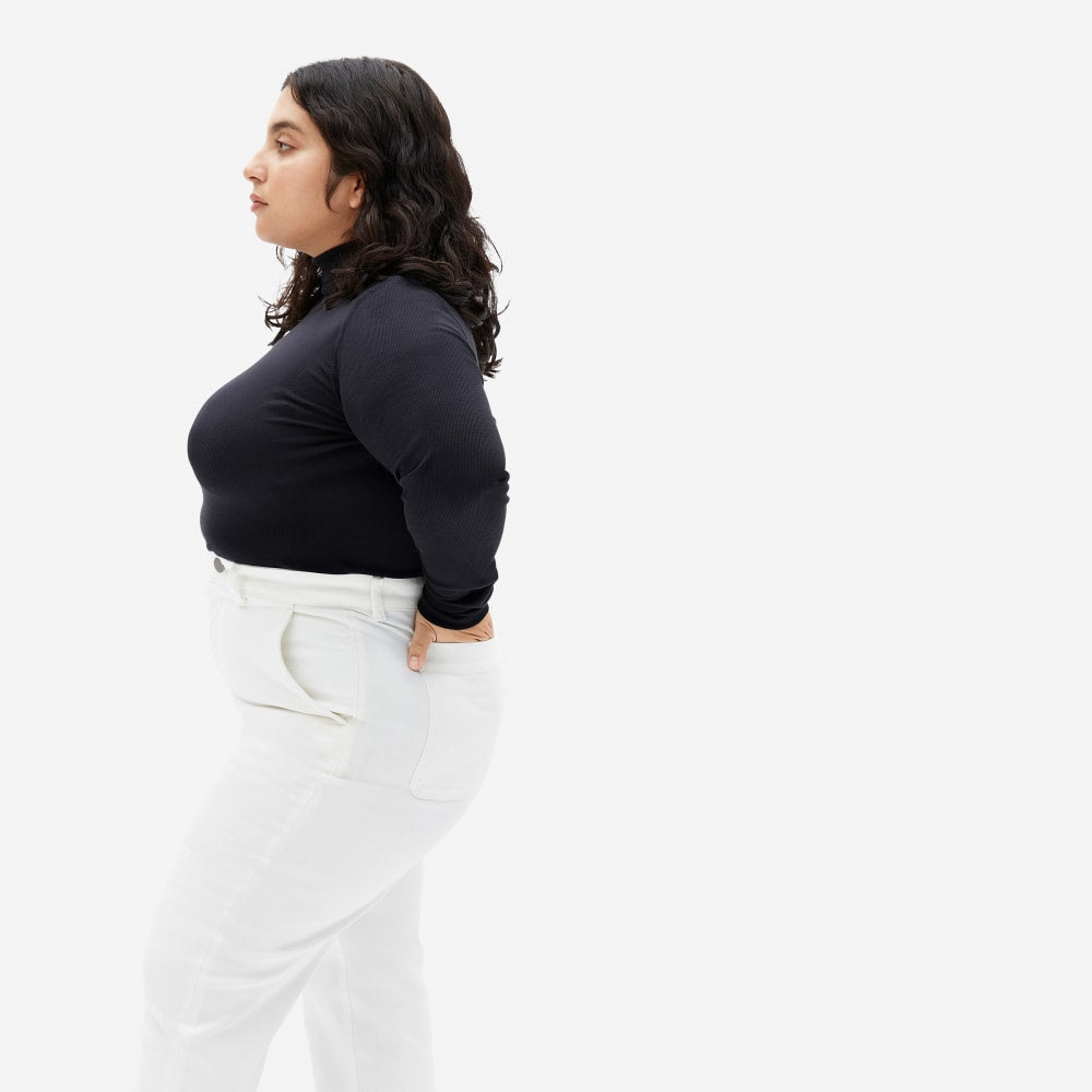 The Luxe Micro-Rib Turtleneck | Black