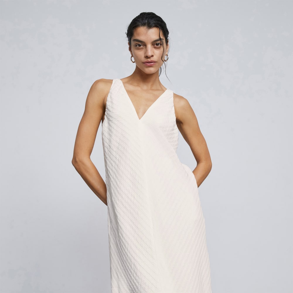 The City Stripe Midi Dress | Bone
