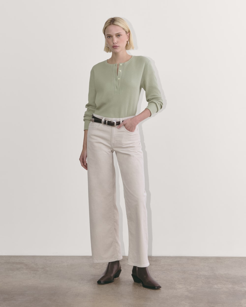 The Waffle Henley | Seagrass