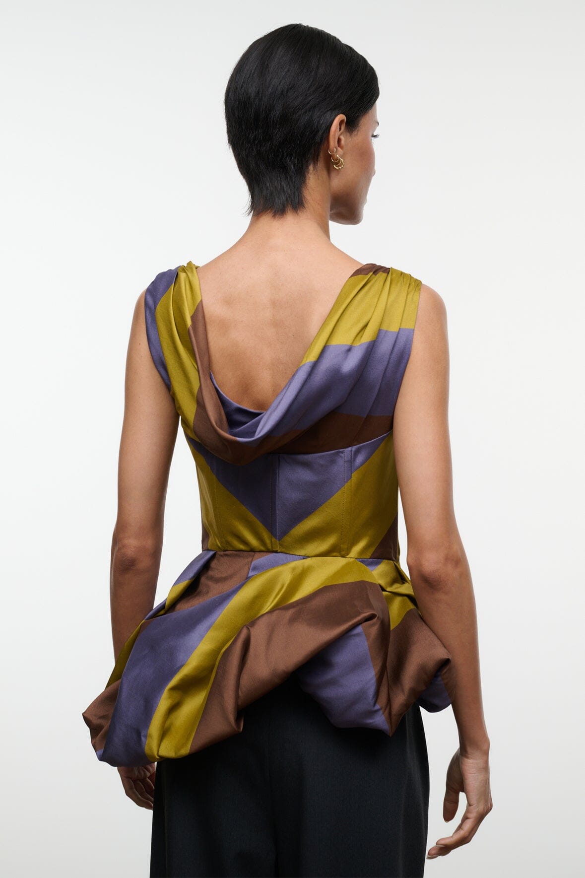 FABIANNE SILK TOP | SIENNA STRIPE