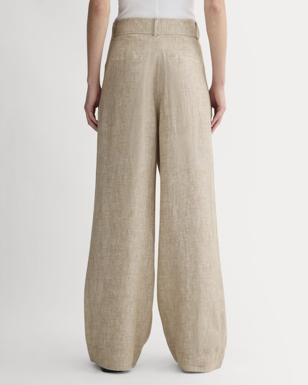 The Linen Way-High® Drape Pant  | Cornstalk Chambray