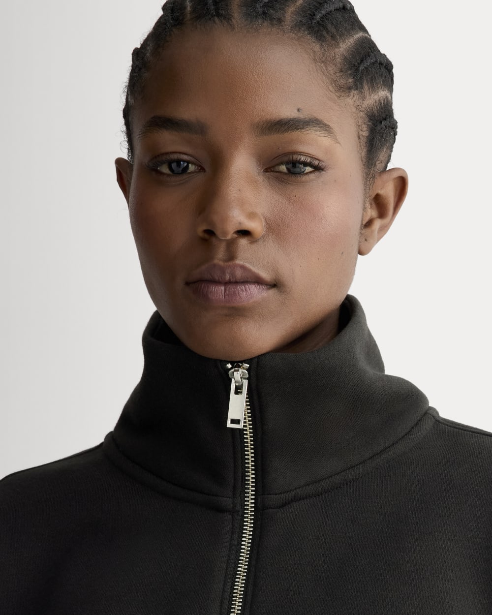 Luxe Fleece Half-Zip Sweatshirt | Black