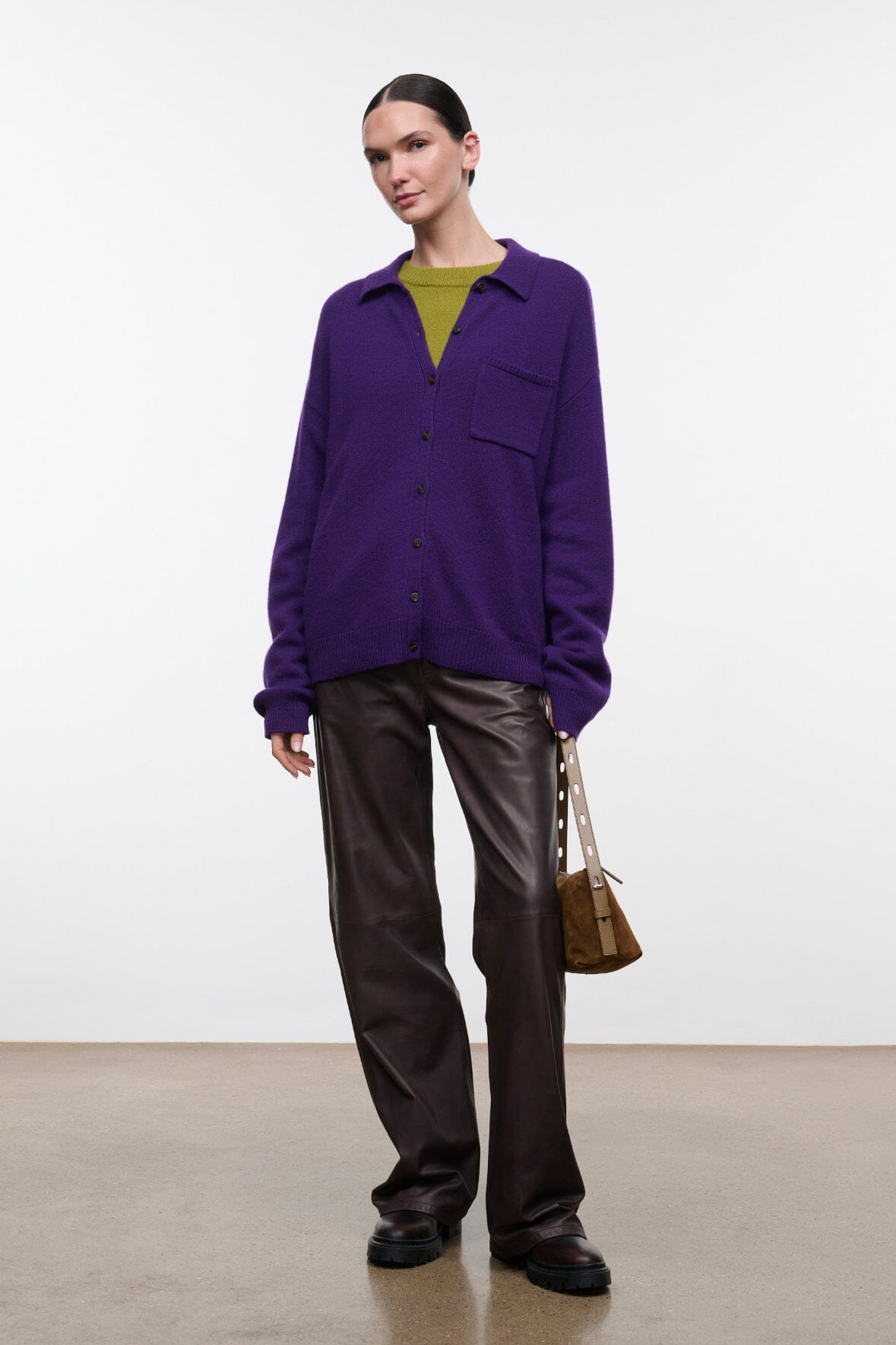 Cameron Cashmere Cardigan | Cosmos