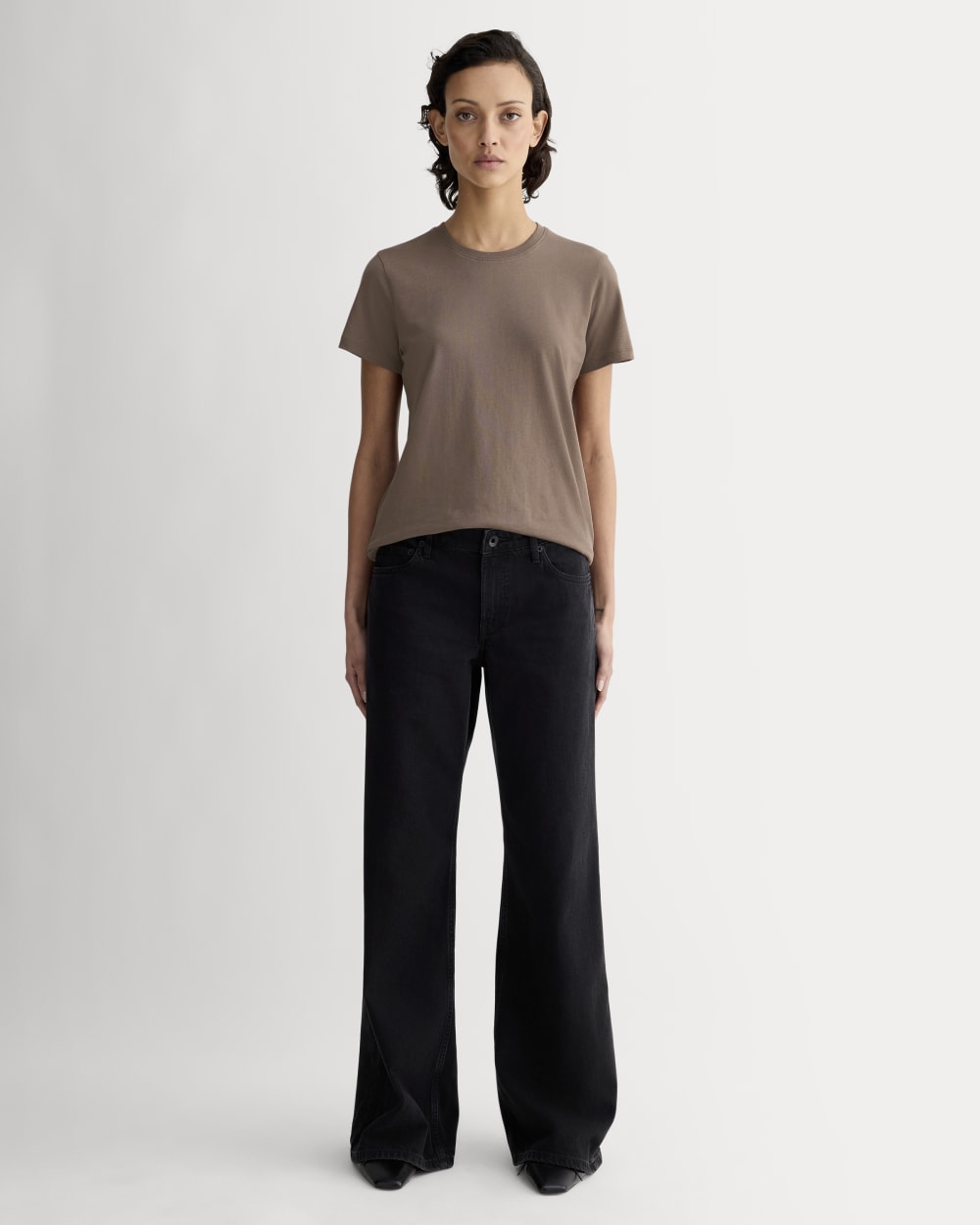The Slim Crew in Essential Cotton | Clay