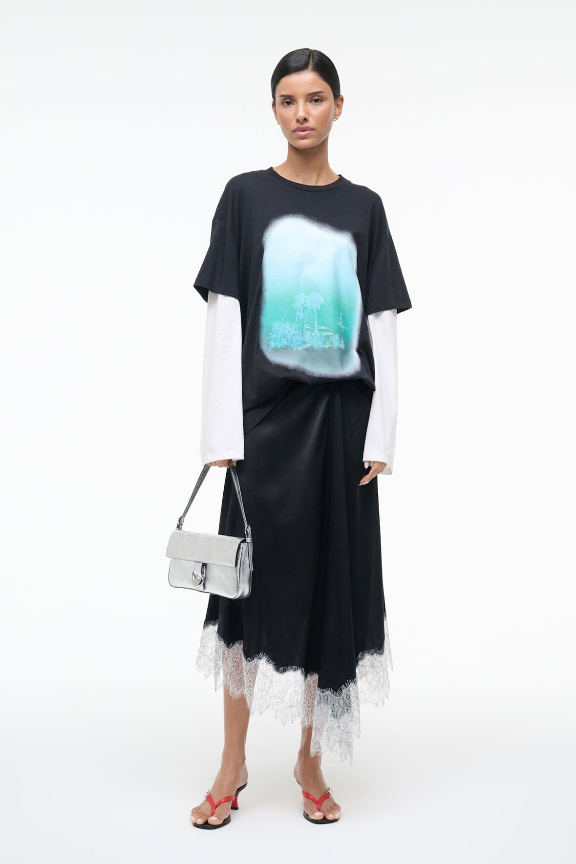 SONOMA SILK SKIRT | BLACK