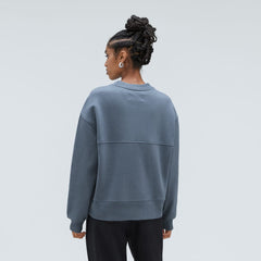 The Track Oversized Crew | Faded Blue