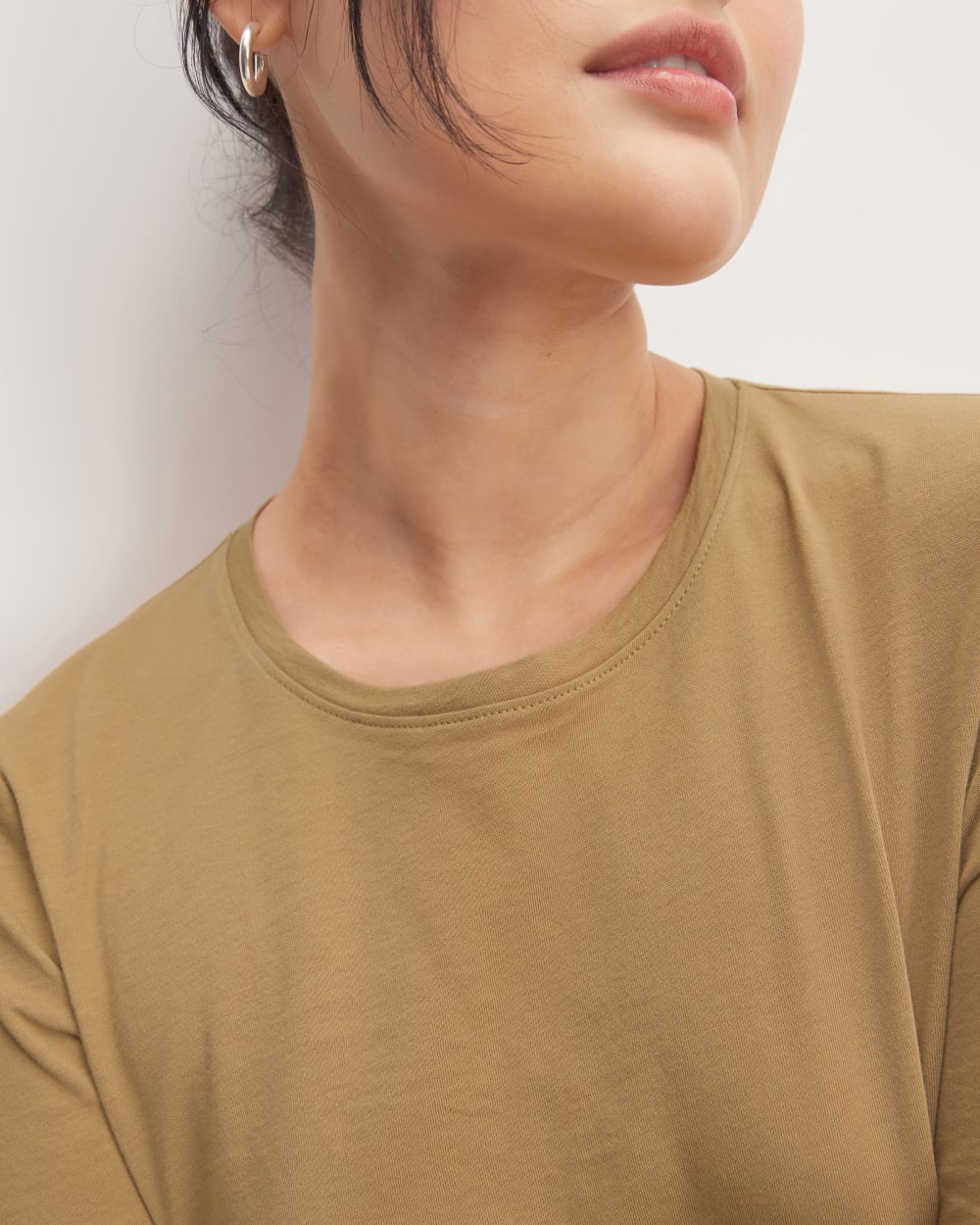 The Organic Cotton Long-Sleeve Crew | Tiger's Eye