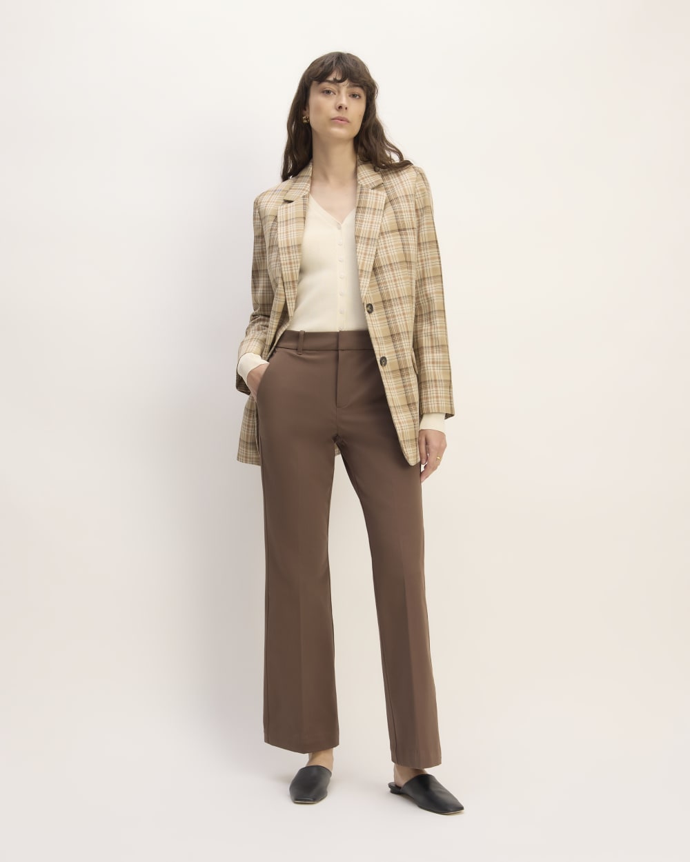 The Bi-Stretch Flare Pant | Cocoa