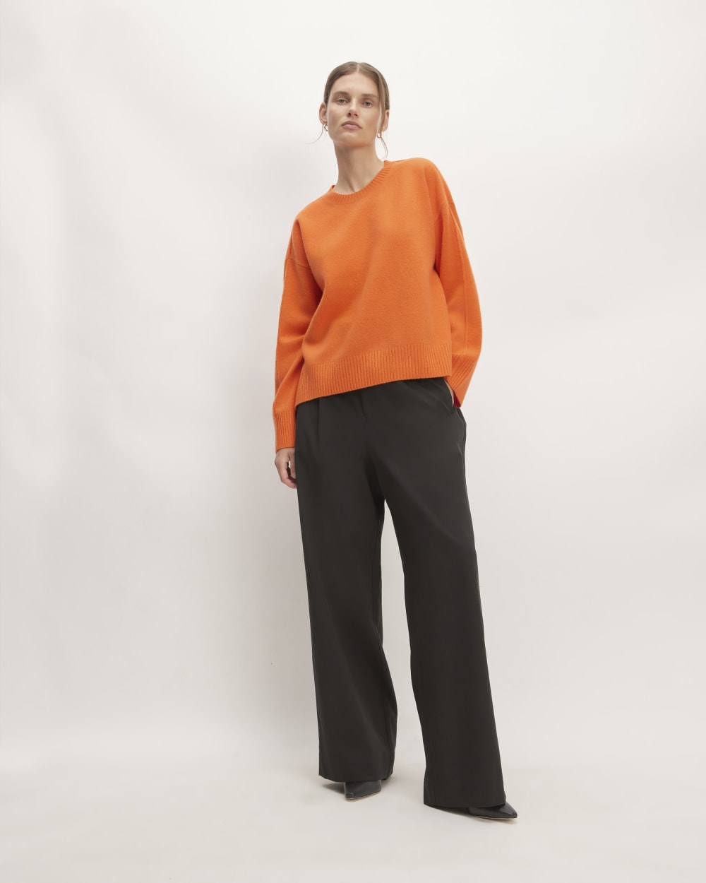 The Good Merino Wool Crewneck Sweater | Orange