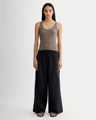The Shimmy Scoop-Neck Tank | Taupe