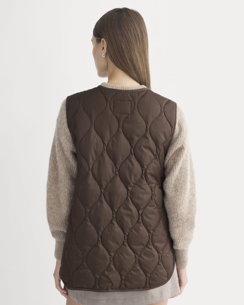 ReNew Quilted Vest | Coffee Bean
