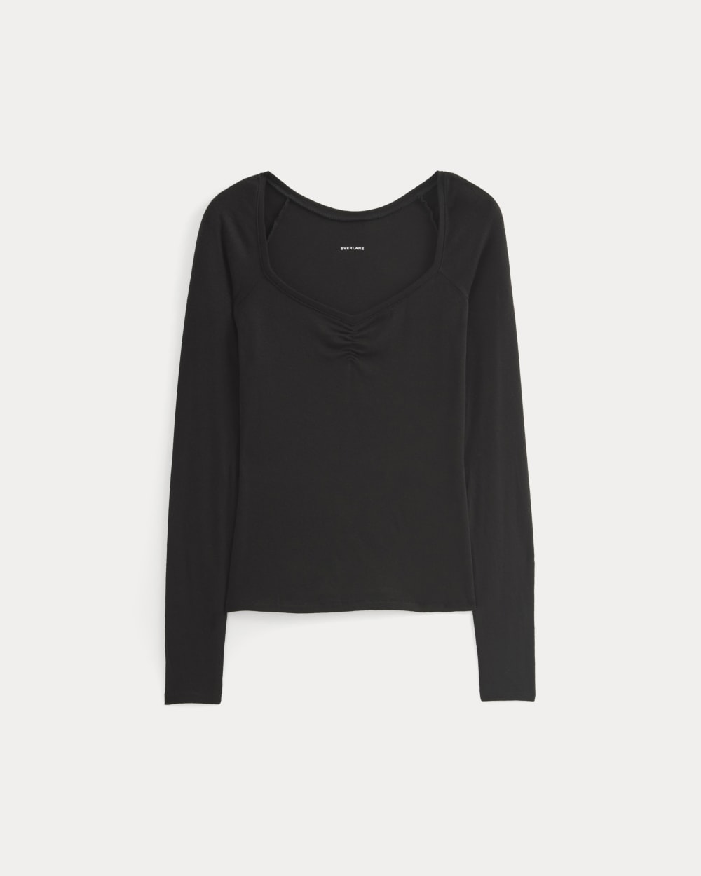 Sweetheart-Neck Top in Butterluxe | Black