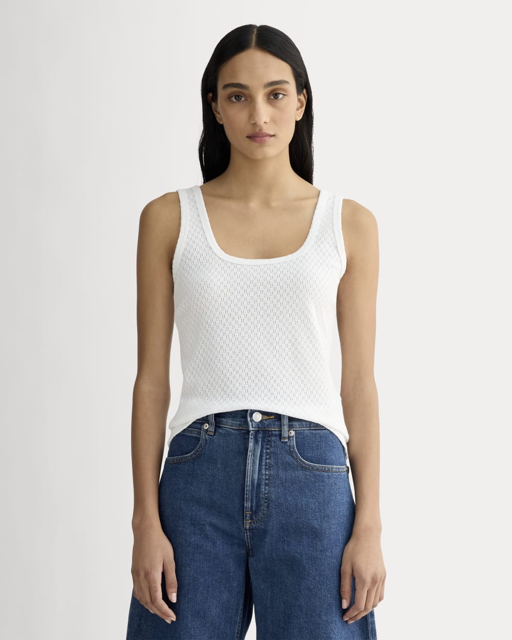 The Pointelle Cami | White