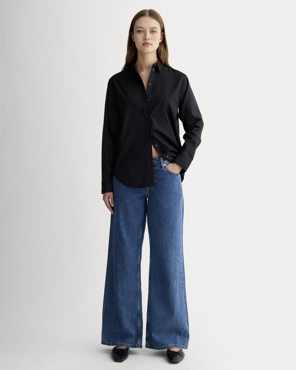 The Must-Have Shirt in Silky Cotton | Black